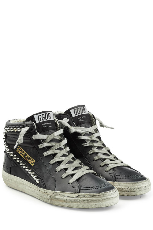 golden goose studded high tops