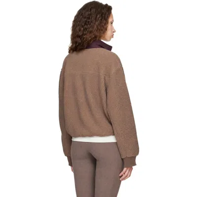 Entire Studios System Fleece Pullover Sweatshirt In 0036 Brown