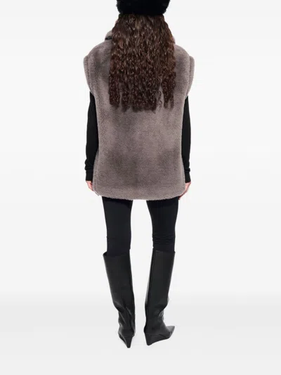 Stand Studio Grey Polyester Jacket In Gray