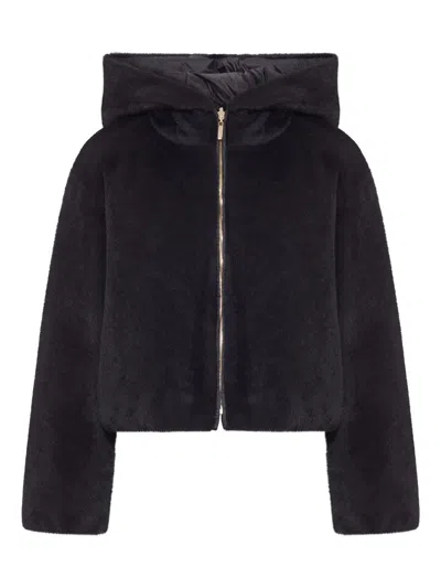 Max Mara The Cube Black Polyester Jacket In Black