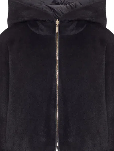Max Mara The Cube Black Polyester Jacket In Black