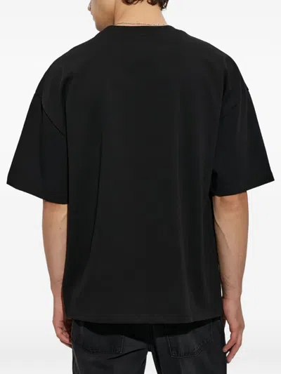 Amiri Oversized Fit Hollywood Script Tee In Black