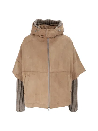 Bully Woman Goat Suede Jacket In Multi