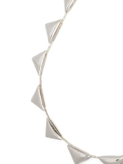 Toga Triangle Loop Tie In Metallic