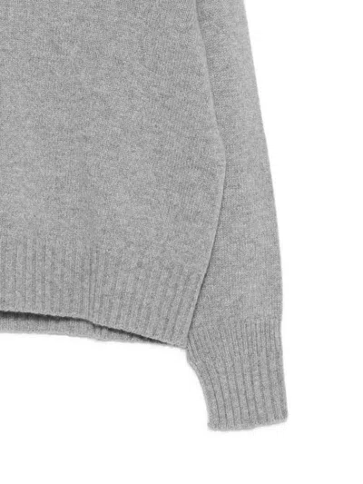Vanisé Roll-neck Knitted Sweater In Gray