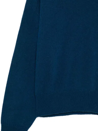 Vanisé Roll-neck Cashmere Sweater In Blue
