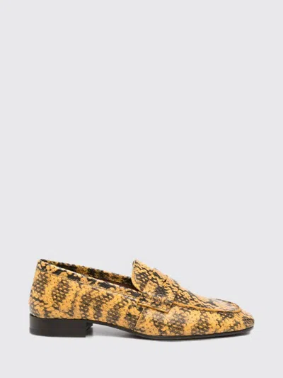 Dries Van Noten Snakeskin-effect Leather Loafers In Brown
