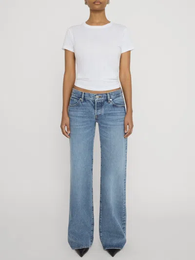 Frame The Pixie Gray Rapture Jeans In Blue