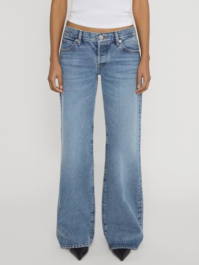 Frame The Pixie Gray Rapture Jeans In Blue