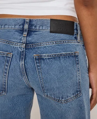 Frame The Pixie Gray Rapture Jeans In Blue