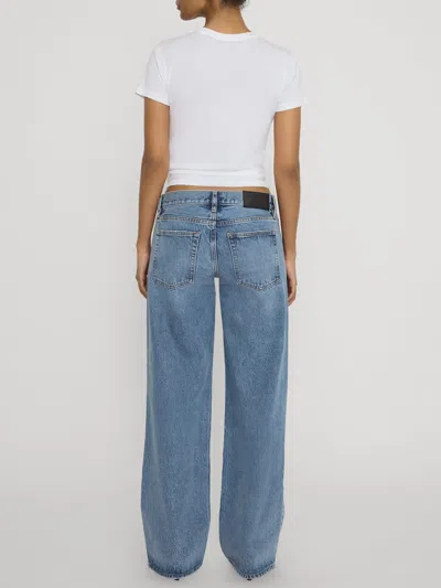 Frame The Pixie Gray Rapture Jeans In Blue