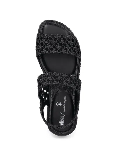 Melissa Crochet-effect Slingback Sandals In Multi