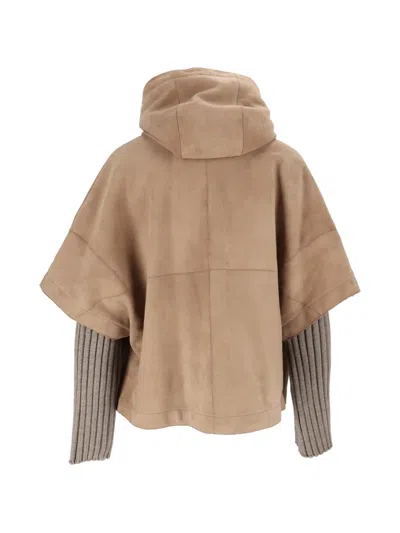 Bully Woman Goat Suede Jacket In Multi