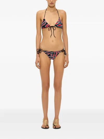 Pucci Labirinto-print Bikini Bottoms In Multi