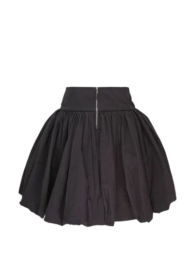 Pushbutton Balloon Volume Mini Skirt In Multi