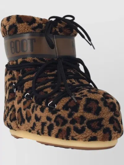 Moon Boot Leopard Teddy Boots
