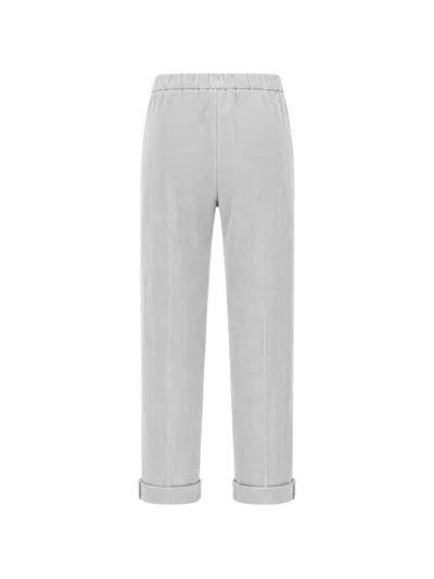 Panicale Drawstring Trousers In Gray
