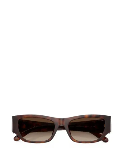 Coach Rectangular-frame Sunglasses In Brown