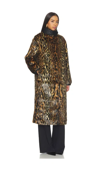Et Ochs Women's Vonn Leopard-print Faux-fur Coat In Neutral