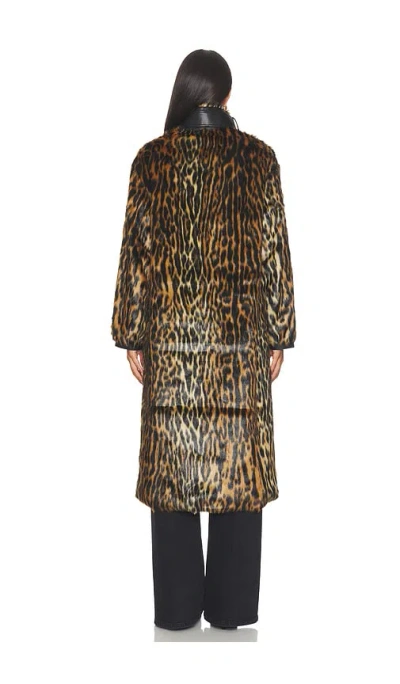 Et Ochs Women's Vonn Leopard-print Faux-fur Coat In Neutral