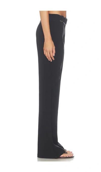 Tiger Mist Jetta Low Rise Flared Pants In Black