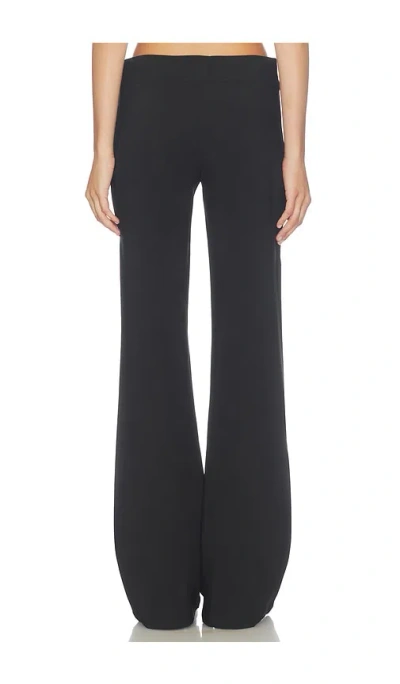 Tiger Mist Jetta Low Rise Flared Pants In Black