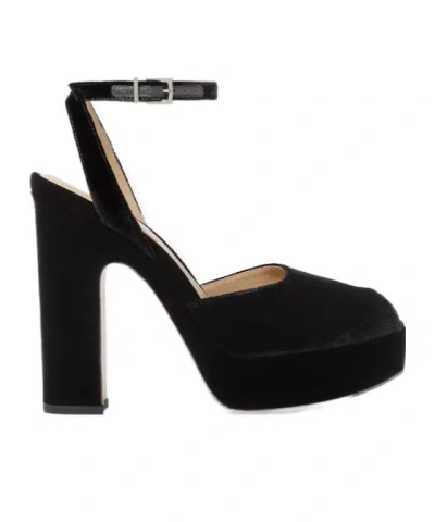Fendi Platform Peep-toe Sandals In Black