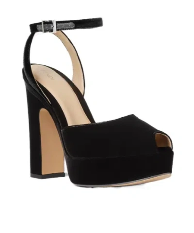 Fendi Platform Peep-toe Sandals In Black