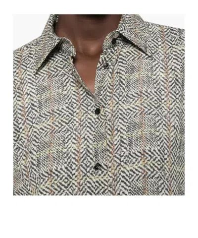 Ermanno Scervino Herringbone-pattern Shirt In Multi