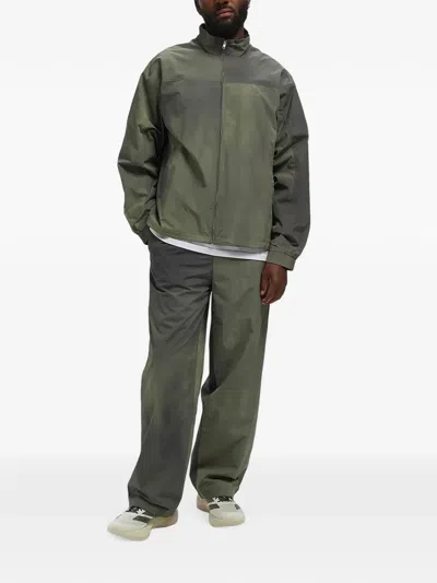 Arte Antwerp Gradient-effect Panelled Jacket In Red