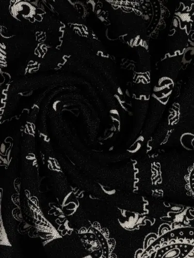 From Future 페이즐리 모티프 프린지 스카프 In Black