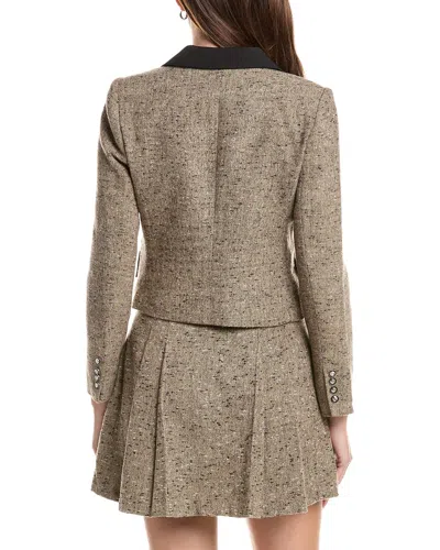 Walter Baker Odette Wool-blend Jacket In Brown