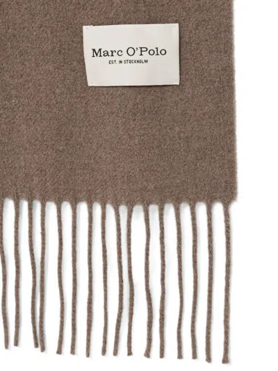 Marc O'polo 프린지 울 스카프 In Brown