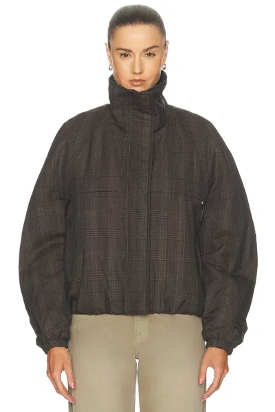 Acne Studios Odilla Bomber Jacket In Brown