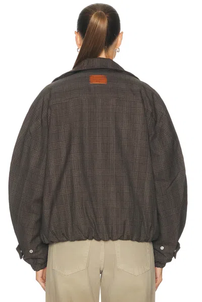 Acne Studios Odilla Bomber Jacket In Brown