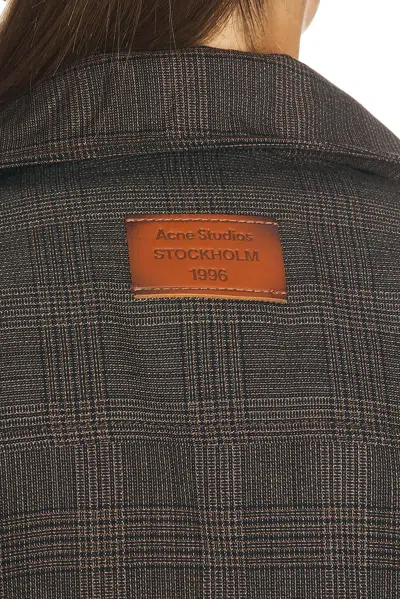 Acne Studios Odilla Bomber Jacket In Brown