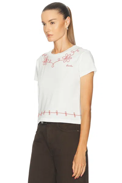 Bode Lasso Tee In Cream