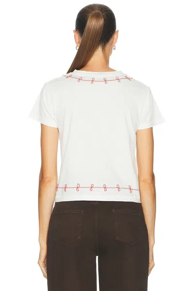 Bode Lasso Tee In Cream