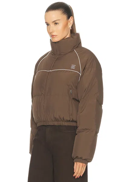 Éterne Down Puffer Technical Ponge Jacket In Blue