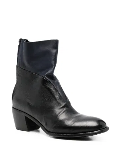 Lemargo Leather Panelled Ankle Boots In Multi