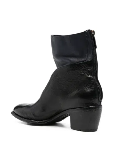 Lemargo Leather Panelled Ankle Boots In Multi