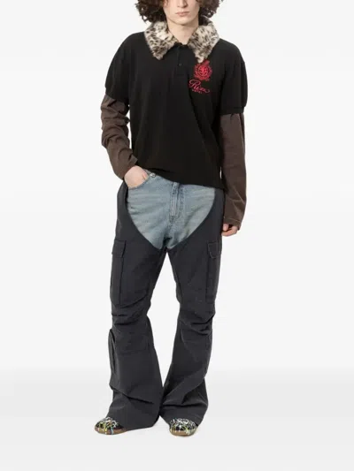 Protocol Index Biker Cargo Jeans In Gray