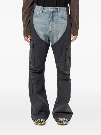 Protocol Index Biker Cargo Jeans In Gray