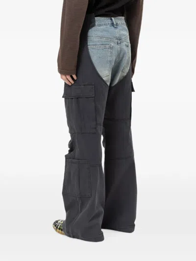 Protocol Index Biker Cargo Jeans In Gray