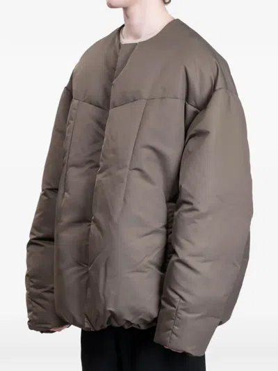 Entire Studios Pod Oversized Puffer Jacket In Brown