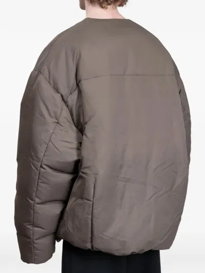 Entire Studios Pod Oversized Puffer Jacket In Brown