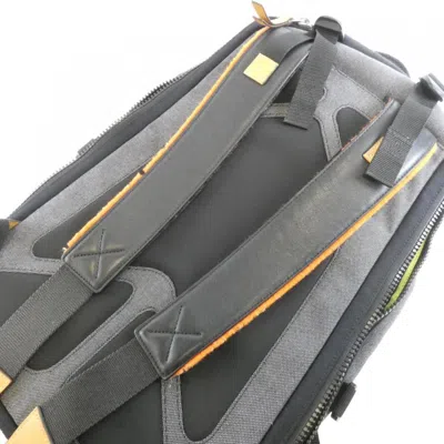 Pre-owned Loewe Black Canvas Leather Backpack ()