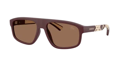 Burberry Knight Rectangular-frame Sunglasses In Multi
