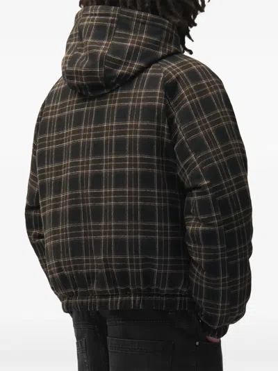 Arte Antwerp Check-pattern Reversible Jacket In Brown
