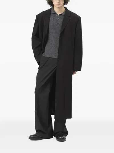 Entire Studios Oversized Structured Coat In Black